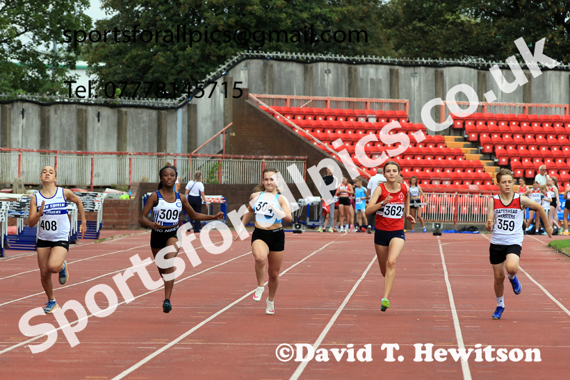 100 metres, Gateshead Tartan Games.  Photo: David T. Hewitson/Sports for All Pics